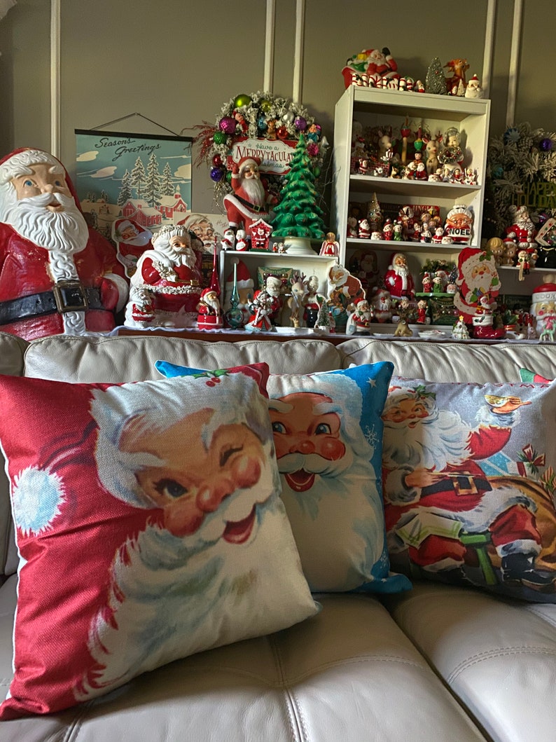 Vintage Christmas Pillow Covers Etsy
