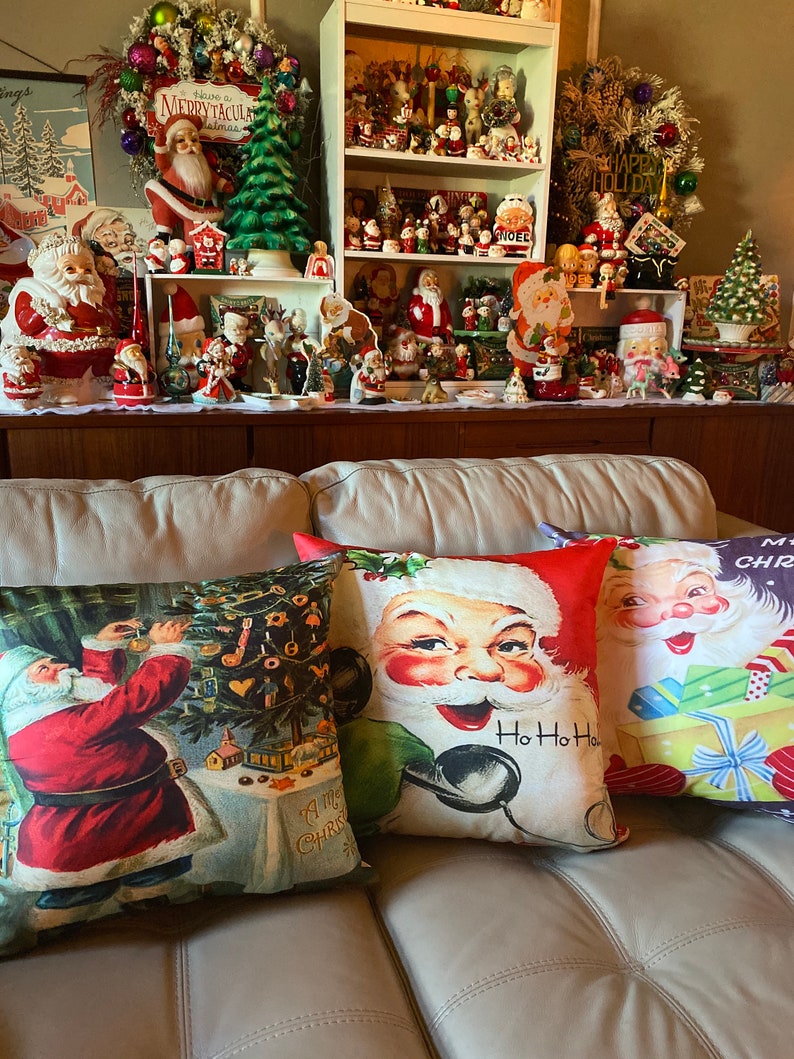 Vintage Christmas Pillow Covers Etsy