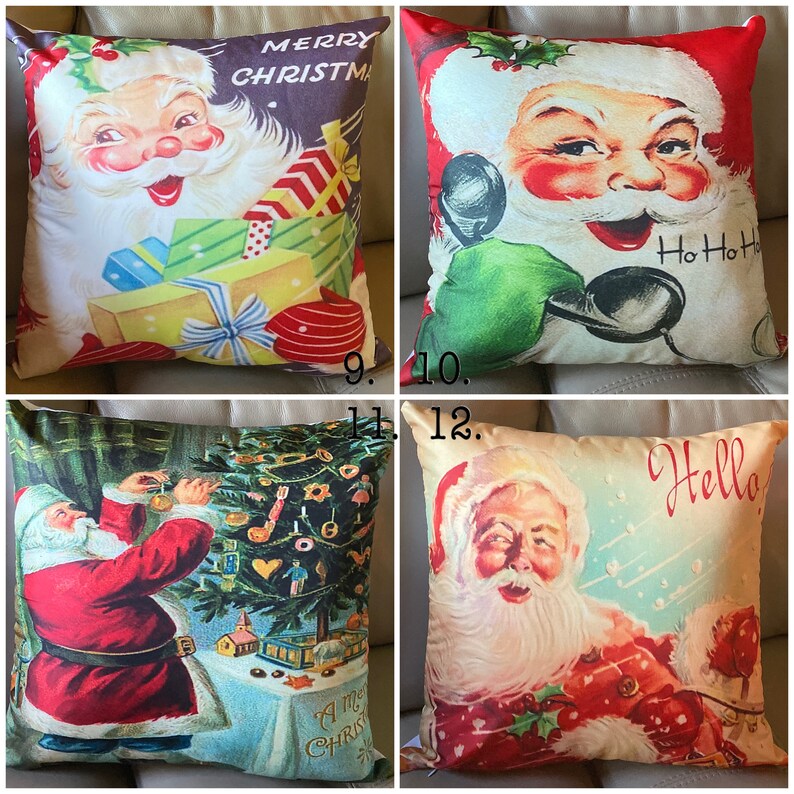 Vintage Christmas Pillow Covers Etsy