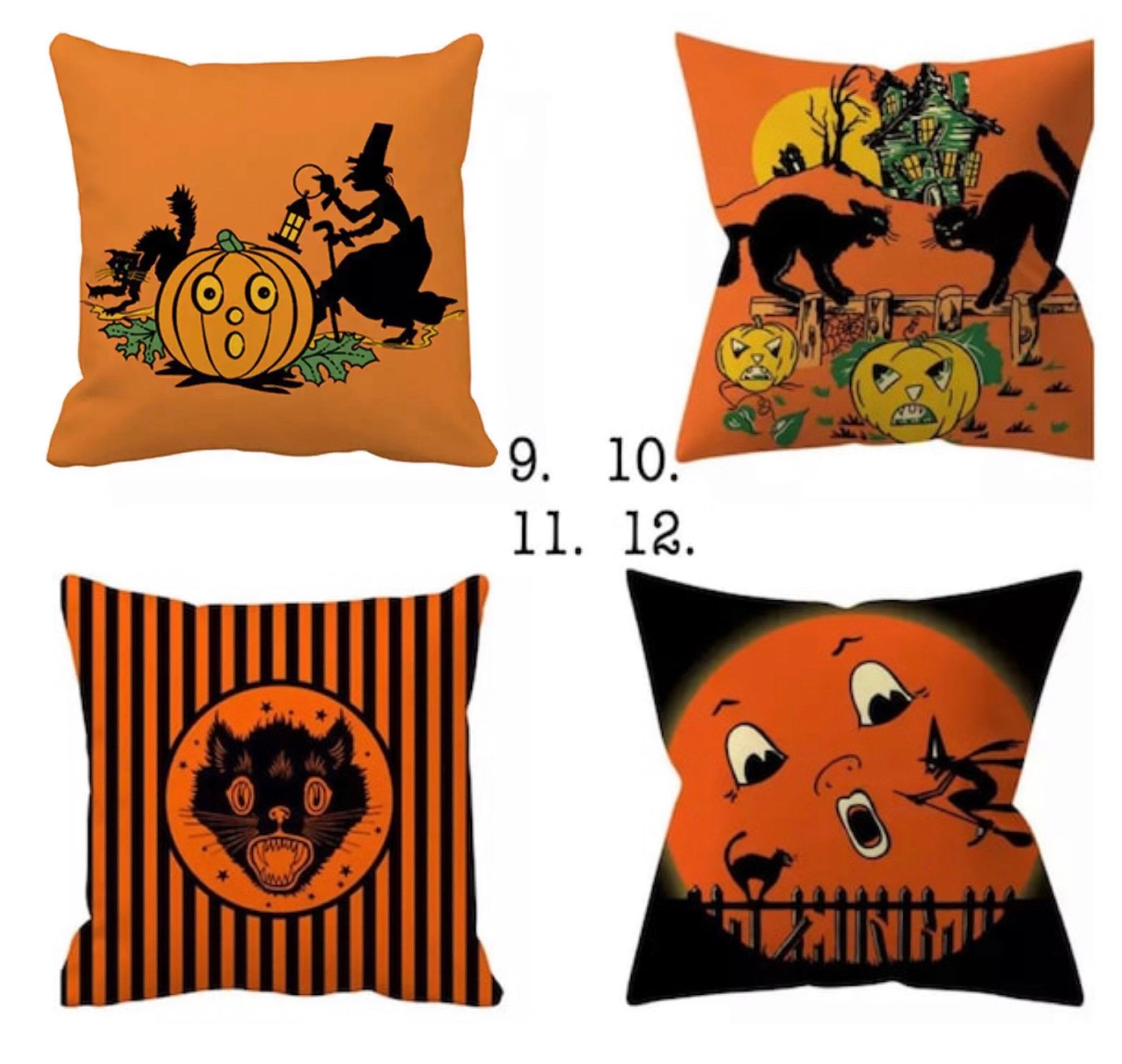 Vintage Halloween Pillow Covers Etsy