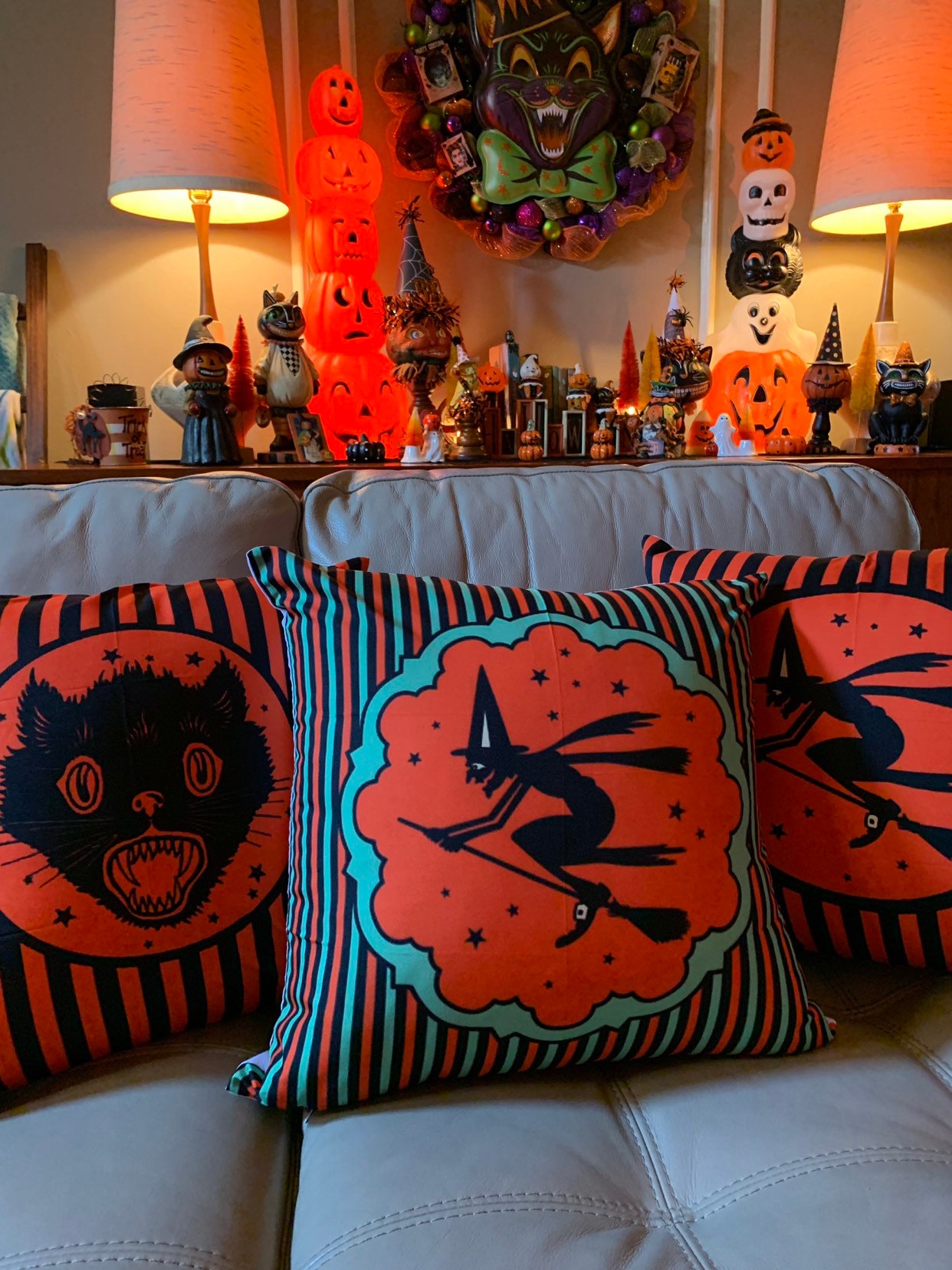 Vintage Halloween Pillow Covers Etsy