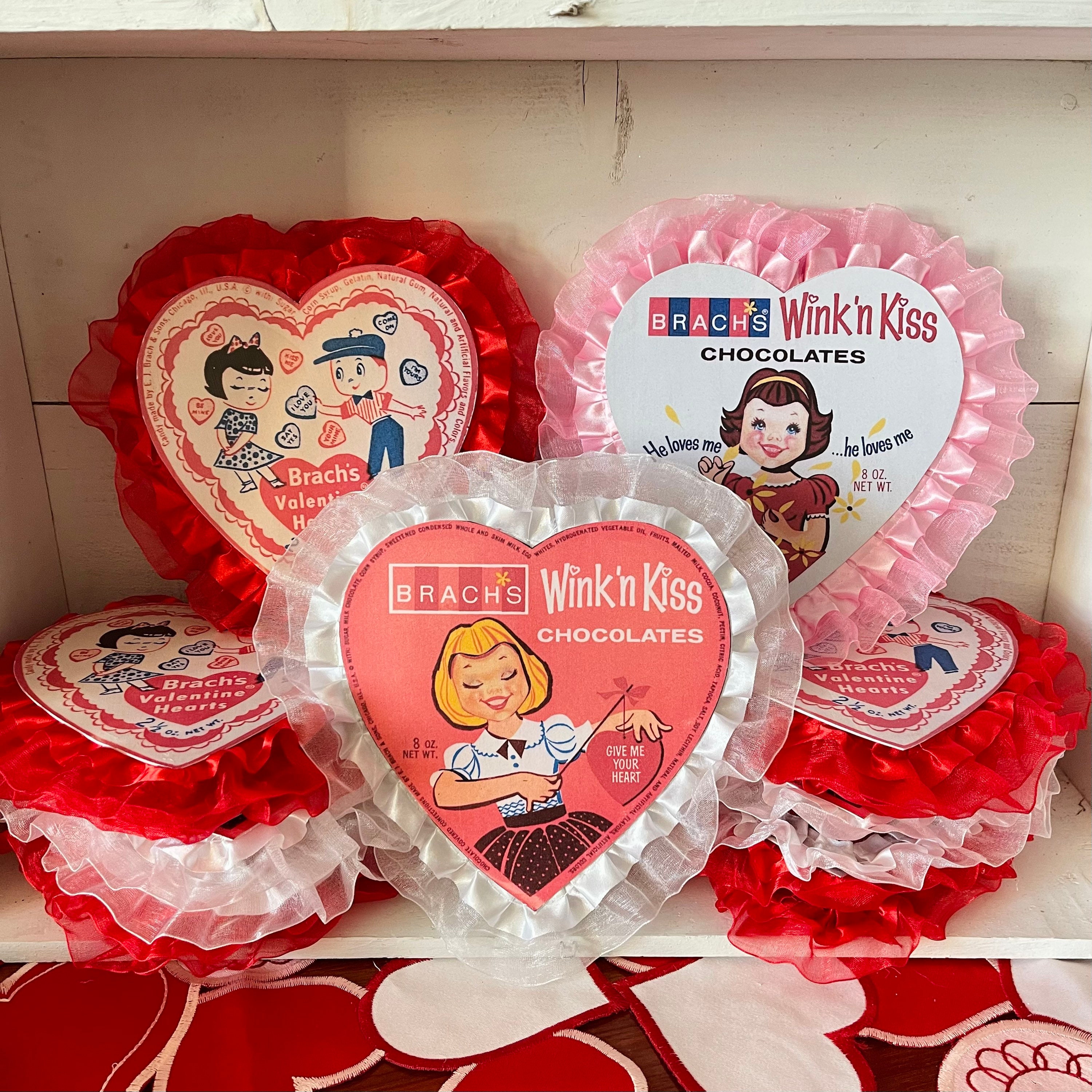 Vintage Valentine Chocolate Box /Candy Box