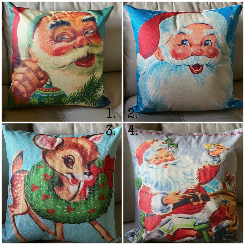 Vintage Christmas Pillow Covers Etsy