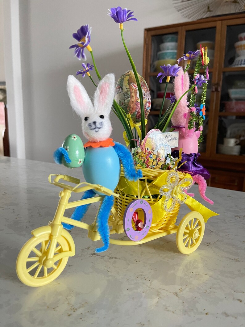 Woven Bicycle Planter Basket