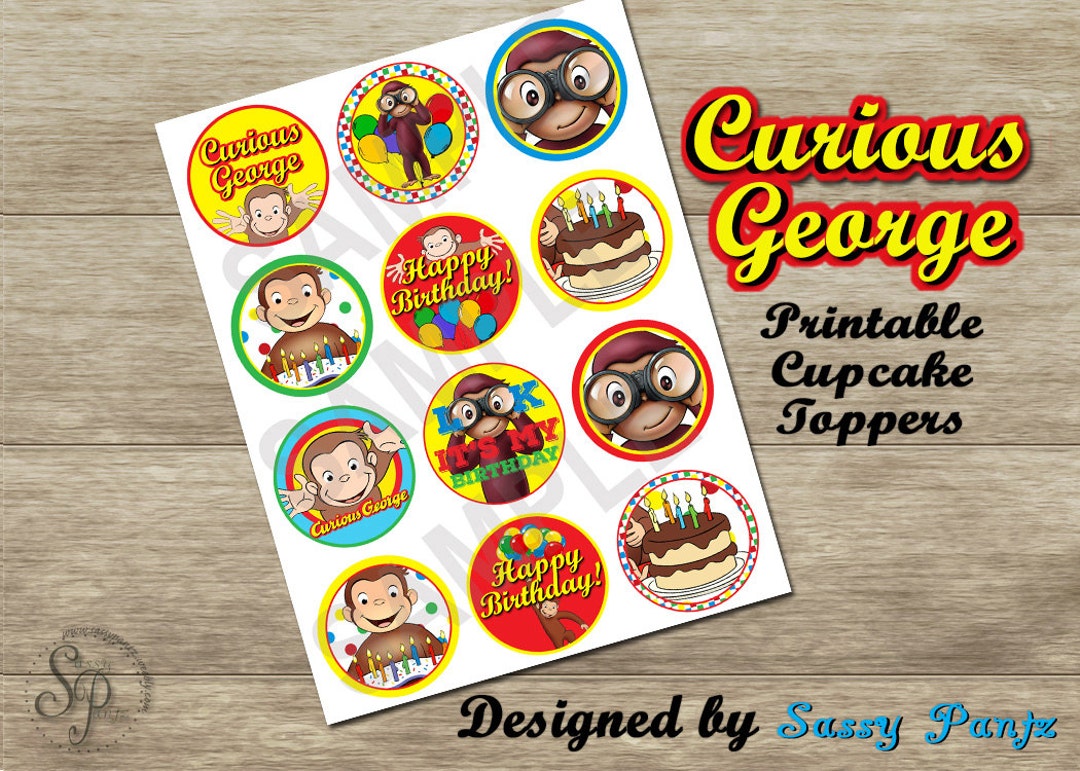 Curious Printable Cupcake Toppers Digital Download Etsy