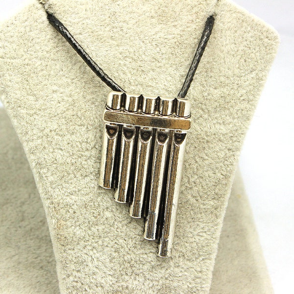 Peter Pan Flute Pipes Necklace Pendant Neverland Costume Cosplay