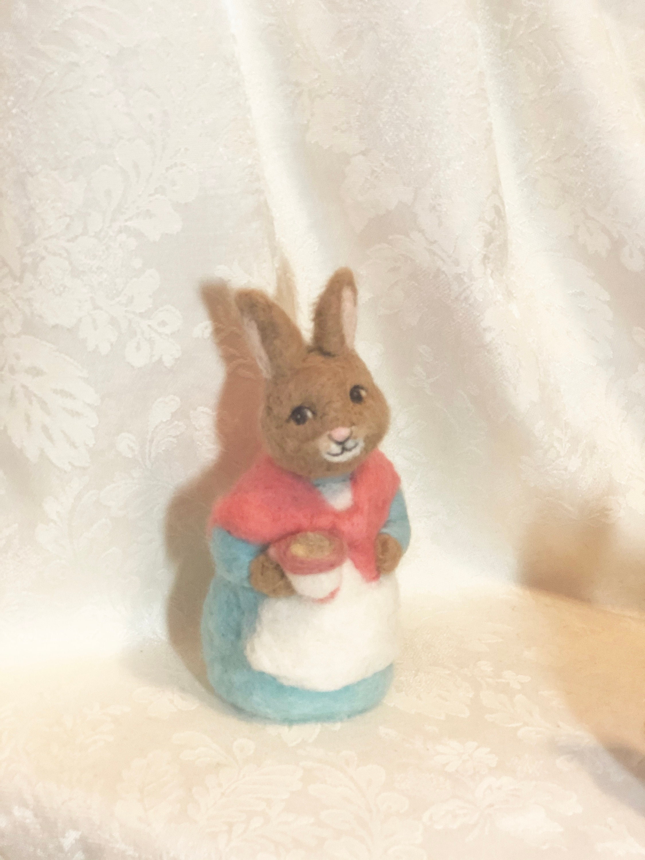 8 Mother Rabbit with Chamomile Tea Peter Rabbit Etsy