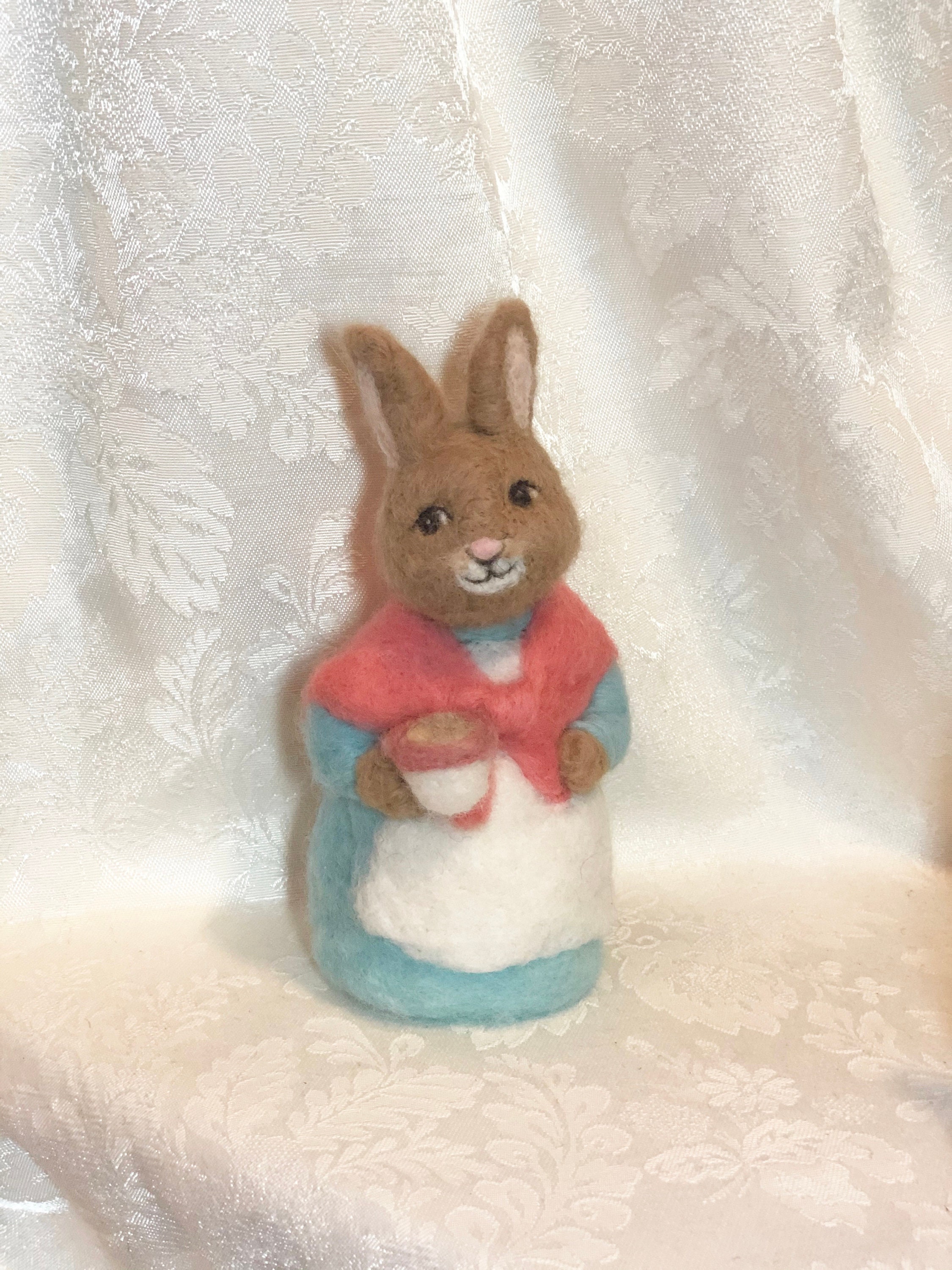 8 Mother Rabbit with Chamomile Tea Peter Rabbit Etsy