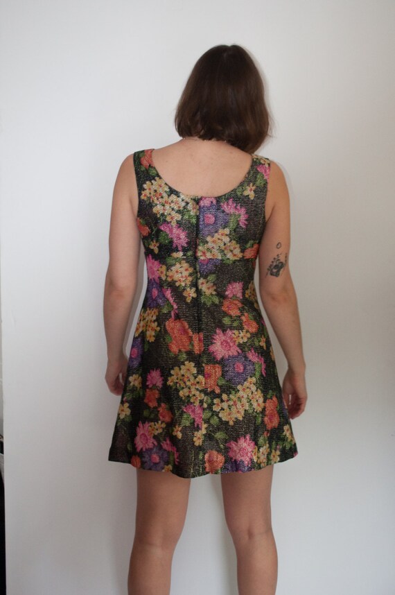 NEON Sparkle FLOWER Mini Dress - image 4