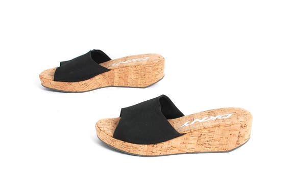 slip on cork wedges