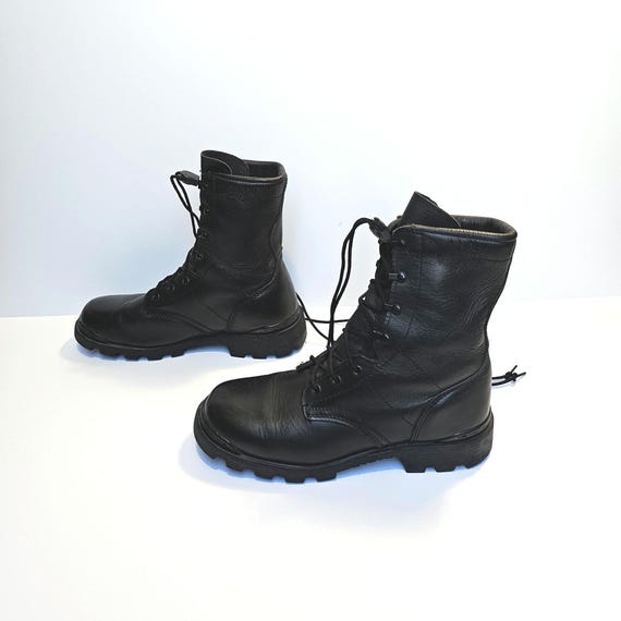 Stivali Militari Uomo Stivali Tattici Militari SWAT Neri Brandit - Stivali Da Combattimento Impermeabili, Outdoor, Robusti Scarpe Militari Antiscivolo