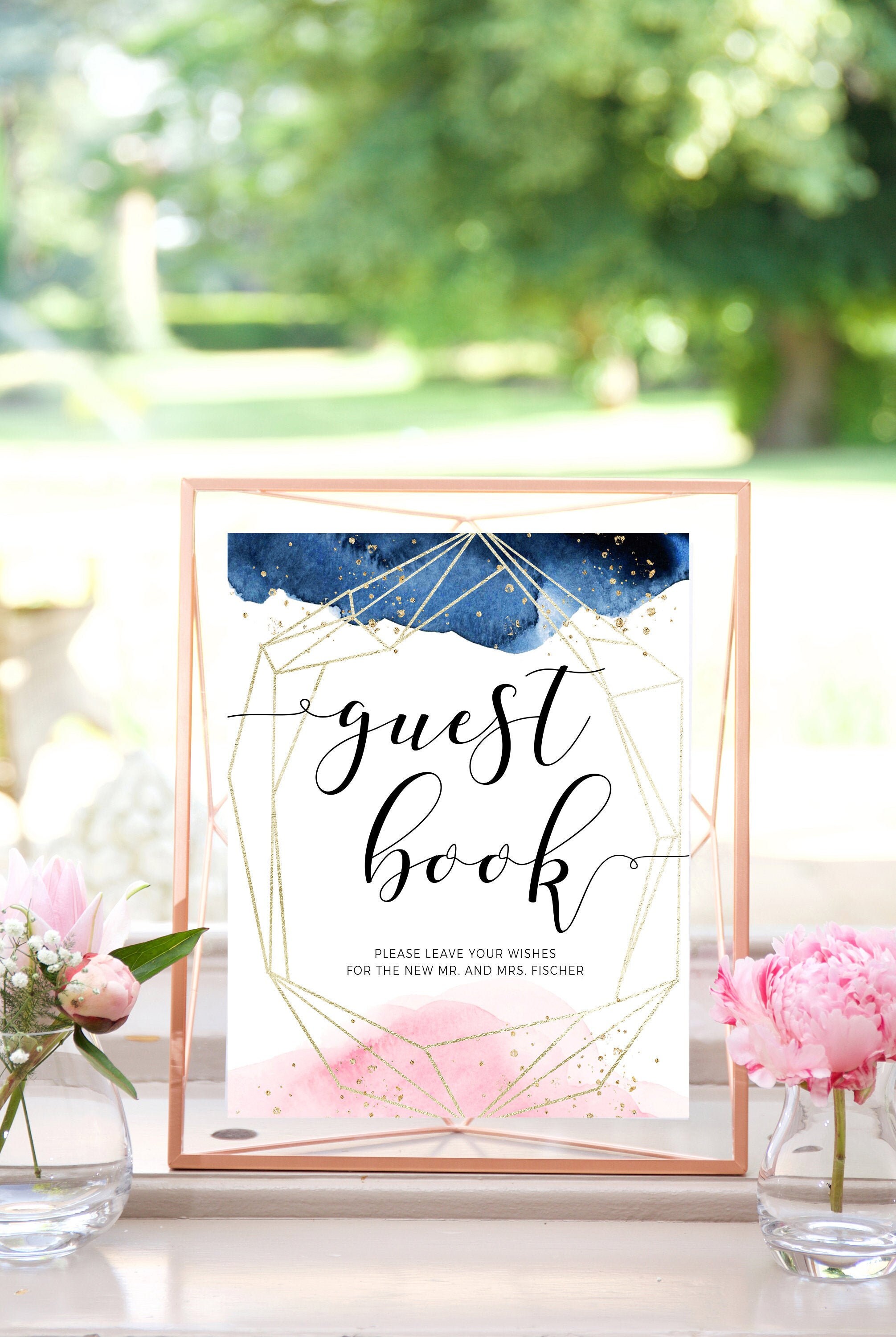 Blush and Blue Custom Sign Watercolor Clouds Celestial Etsy