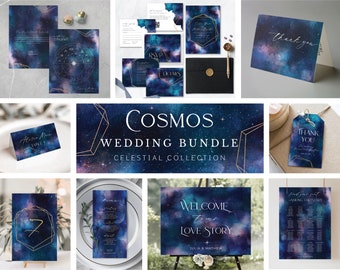Cosmic Wedding Bundle, Galactic Wedding Décor, Space Wedding Theme, Galaxy Wedding Bundle, Celestial Bride, Stargazer Cosmos