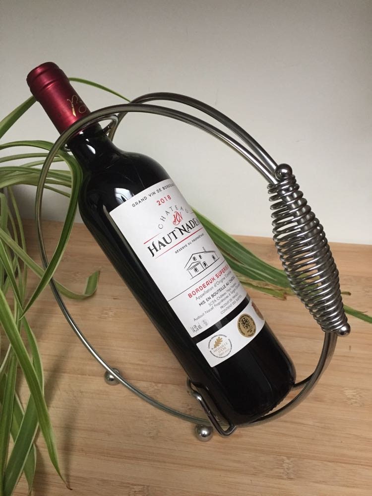 Porte-bouteille de vin OUVRIER VITICOLE en MÉTAL - hauteur de 18 cm x