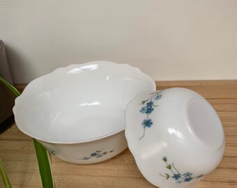 2 Veronica salad bowls, vintage, Arcopal