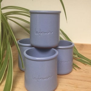 4 Joghurtbecher/Keramik-Joghurtbecher/Hausgemachtes Dessert/Vintage