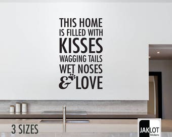 family is words wall art quote vinyl cut decal stickers for etsy