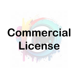 Commercial License for Businesses Use =1 Design = Unlimited Uses (Copies)