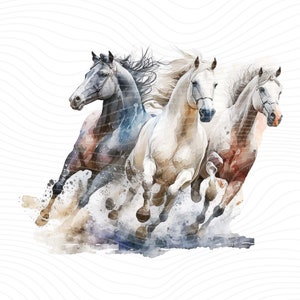 3 Horses PNG, Horse PNG, Horse Clipart, Western Sublimation Designs - Digital Download