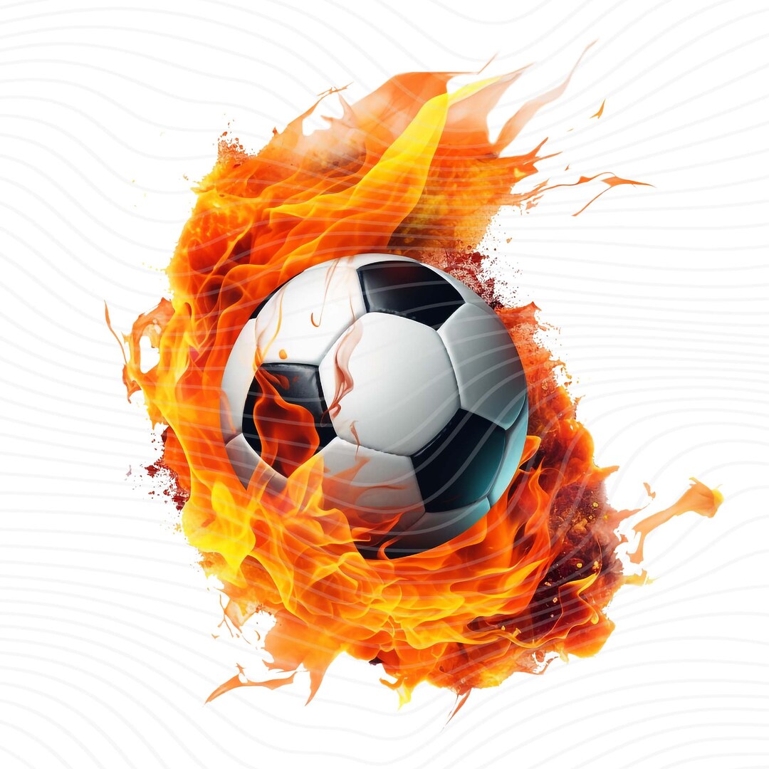 Soccer Ball on Fire PNG, Soccer Ball Clipart, Soccer Ball PNG, Flaming