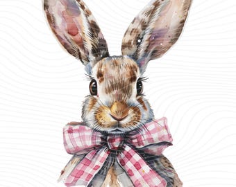 Påskhare Clipart: Coquette Row PNG, Kanin Sublimering (Digital Nedladdning)