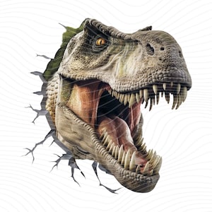 Angry T-Rex Dinosaur PNG, Dinosaur Clipart, T-Rex PNG, Dinosaur Sublimation Designs - Digital Download