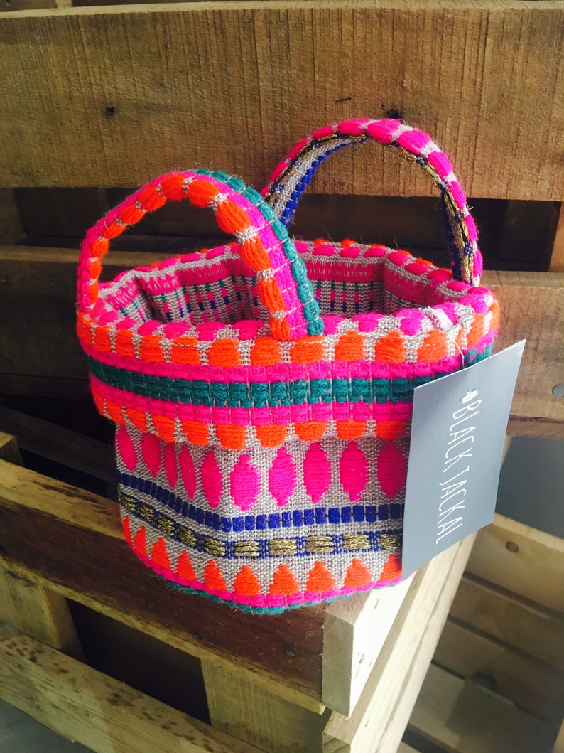 FABRIC BASKET / PLANTER / fabric storage basket pot plant Etsy