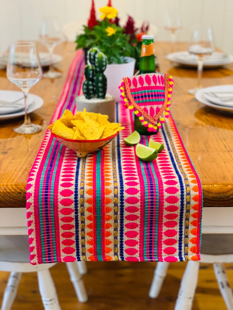 2 Pack Mexican Fiesta Table Skirt, Cinco De Mayo Wavy