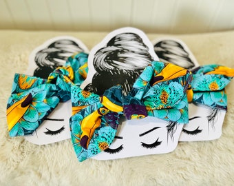 TOUCAN headband / Hair wrap / Rockabilly hairband / Hair scarf / Hair covering.