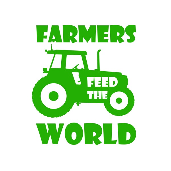 Farmers Feed The World vinyl graphic sticker decal