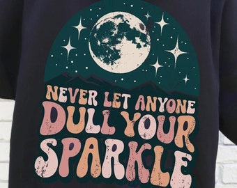 Inspiring png, Retro Inspired png, Inspiring Quote png, Boho Affirmation png, Dull Your Sparkle png, Retro Affirmations png, Self Love png