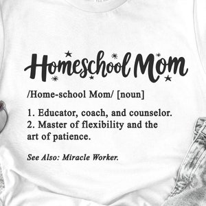 Homeschooling in formato SVG, Homeschooling in formato PNG, Homeschooling mama in formato SVG, Homeschooling Definition in formato SVG, File di taglio per laser, File di taglio per Cricut, SVG commerciale