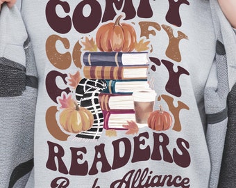 Cozy Fall Books PNG: Book Lovers Design (Digital Download)