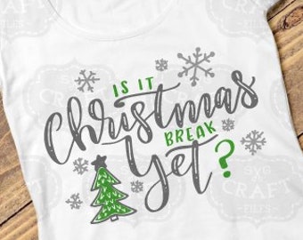 SVG de vacaciones navideñas: Diseño de camiseta navideña (descarga digital)