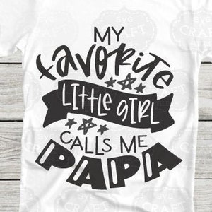 Día del padre SVG, papá SVG, abuelo SVG, camisa del día del padre SVG, regalo del abuelo, mi gente favorita me llama SVG, regalo de papá SVG, niña pequeña