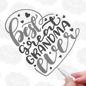 Moederdag svg, beste overgrootmoeder ooit svg, overgrootmoeder svg, commercieel gebruik svg, cricut ontwerpen, cricut-bestand, shirtontwerp svg, mok svg