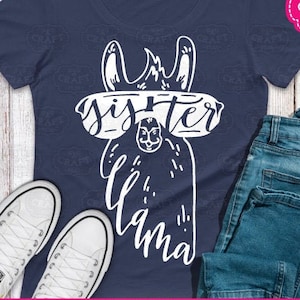 llama svg file, sister svg, files for cricut, llama face svg, sister llama svg, llama family svg, alpaca svg, llama svg adult, sublimation
