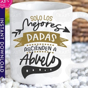 Fichiers svg espagnol pour cricut, Abuelo svg, svg grand-père espagnol, faire-part de grossesse espagnol grands-parents svg, svg grand-père espagnol, png