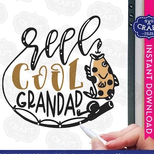 Svg de pesca, Svg de abuelo, Svg de abuelo genial, Svg del día del padre, Svg de pesca de abuelo, Svg de regalo de abuelo, Svg de abuelo, png de abuelo, Svg de cricut
