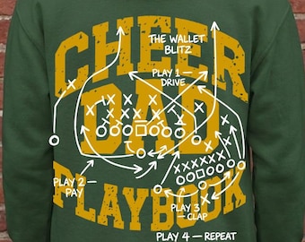 Cheer Dad Playbook PNG, Maglietta divertente per papà cheerleader, Papà cheerleader, The Wallet Blitz, Papà del giorno della partita, Design per la competizione di cheerleading