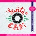 santa cam svg, cricut christmas, silhouette cut files, dxf files, vector art, commercial use, vinyl designs, diy christmas ornaments
