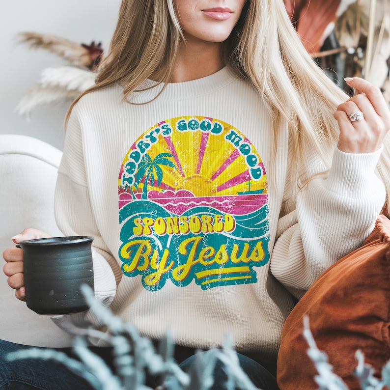 Downloadable Sublimation File, Jesus Funny Png, Png Bright Colors, Sweater Png, Png Summer Shirts, Jesus Shirt Design Png, Christianity Png