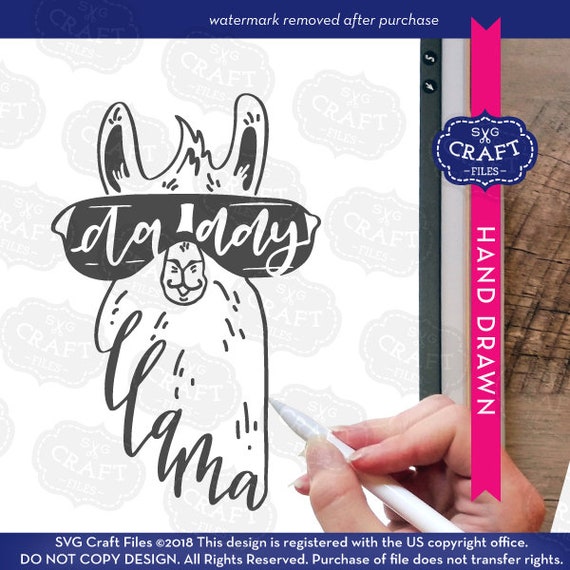 Download Free Svg File Funny Svg Llama Svg Daddy Llama Svg Zoo Svg Etsy SVG Cut Files