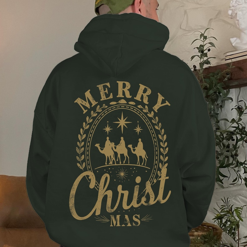 Merry Christ-mas PNG Biblical design for men
