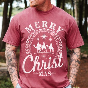 Redeemed man sublimation file for Christmas shirts
