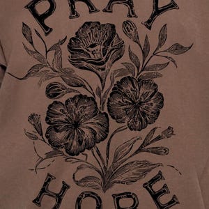 Faith based floral artwork for Christian spring t shirt designs