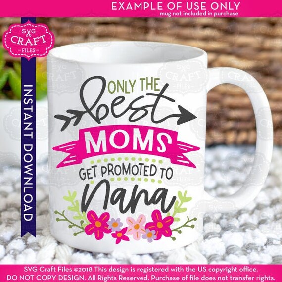 Download Nana Svg Pregnancy Announcement Svg Promoted To Nana New Etsy