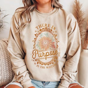 There Is Purpose in the Waiting PNG, Retro Christian DTF File, Bible Verse Sublimation Design, Motivational Faith png, Jesus Digital File