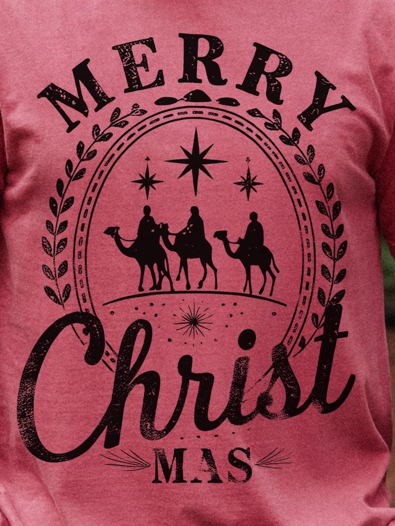 Christian men’s Christmas PNG with faith message