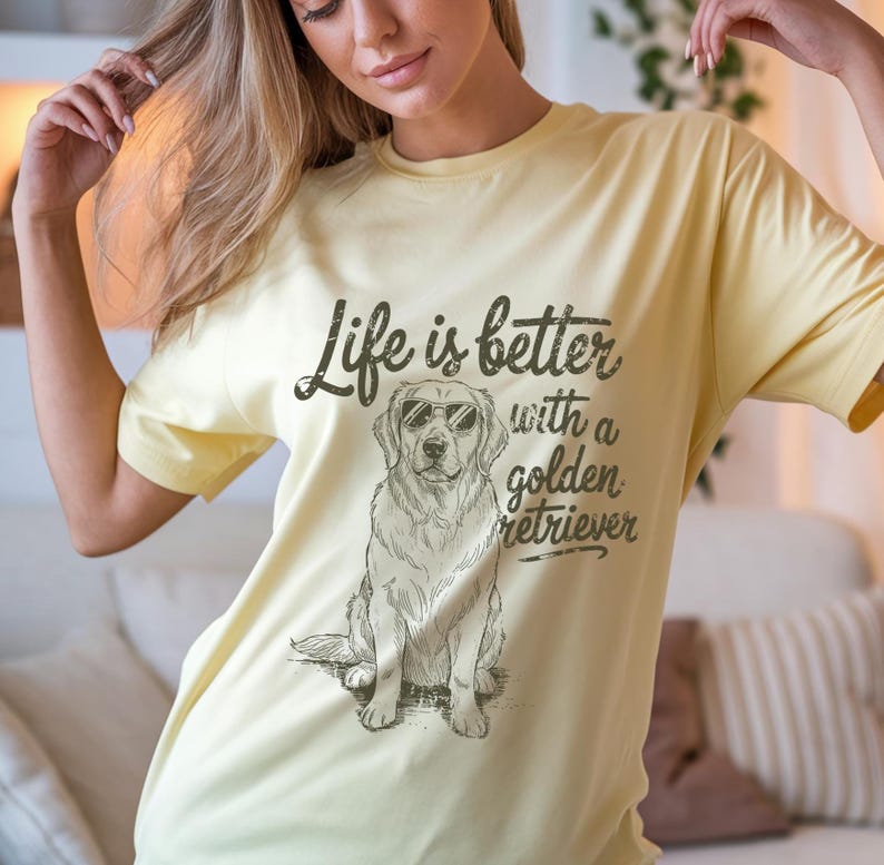 Golden Retriever PNG | Dog Lover Sublimation Design | Cute Pet Quote for T Shirts | Digital Download for Dog Moms | Dog Mom Sublimation PNG